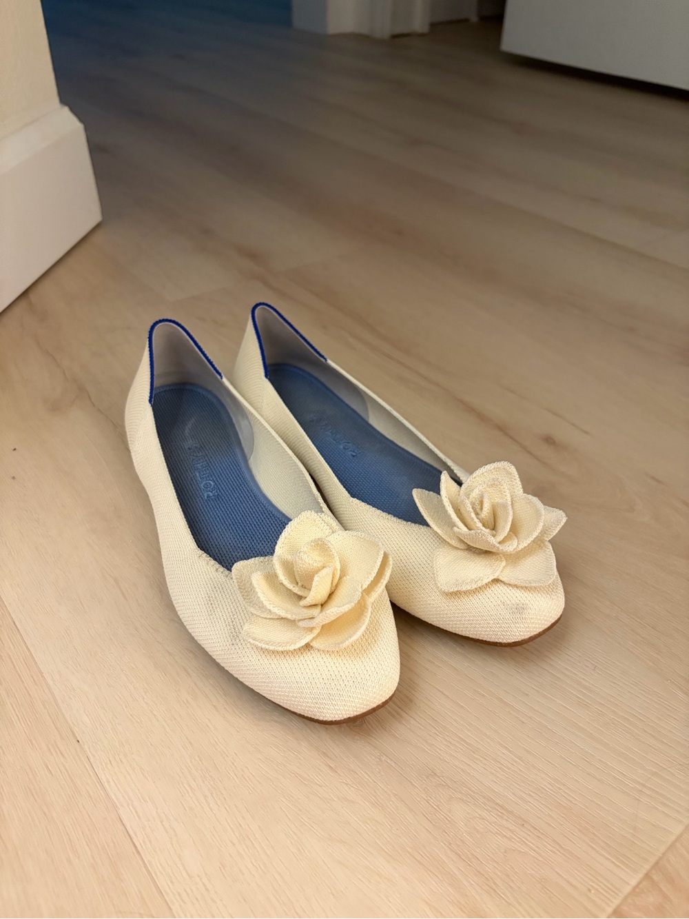 Women's Rothy’s Cream Floral Ballet Flats